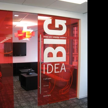 

Creative Winow Wall Sticker Company Office Decorative Poster Sticky Banner Team Slogan Idea English Letter Glass Door Sticker