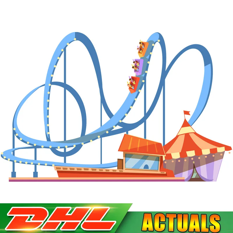 

Compatible LegoINGlys 10261 Amusement Park The Roller Coaster Set Model Buidling Blocks Bricks Toys for Children Christmas Gifts