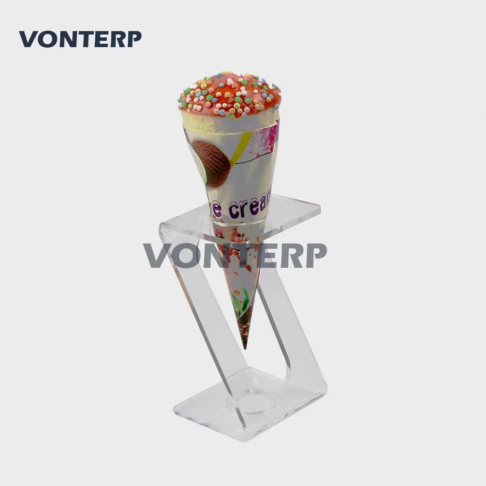 

HMROVOOM 1 Holes Acrylic Ice Cream Cone Holder Stand 1 Holes Acrylic Ice Cream Cone Holder Stand