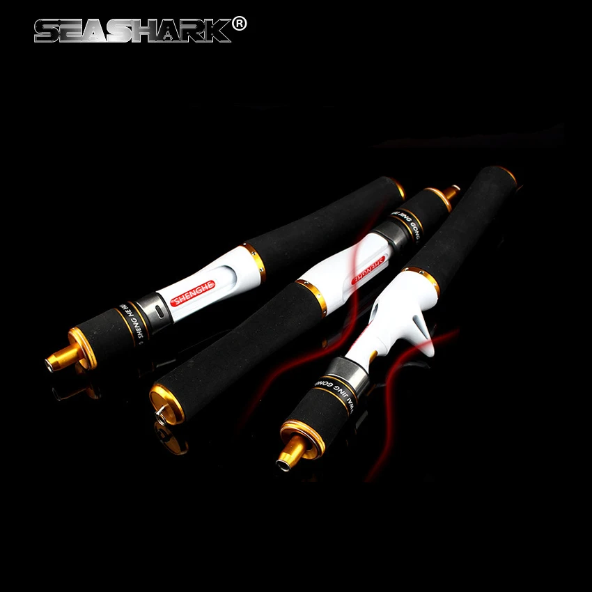 

SEASHARK Ice Fishing Rod 60cm 80cm Portable Mini Fishing Pole Short Winter Ice Fishing Tackle