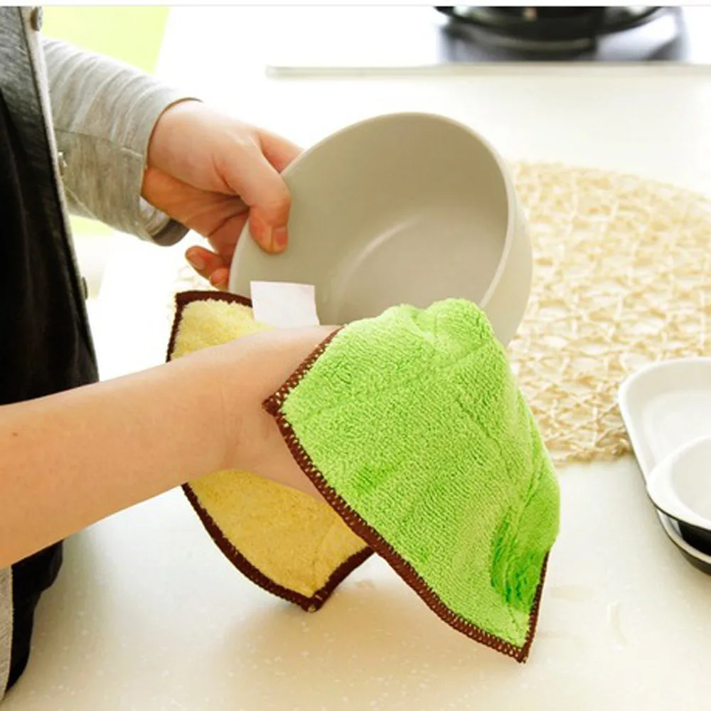 Mixed Color Microfiber Car Cleaning Towel Kitchen Washing Polishing Cloth Kitchen Gadgets Wash Dish Towel Accessories#15