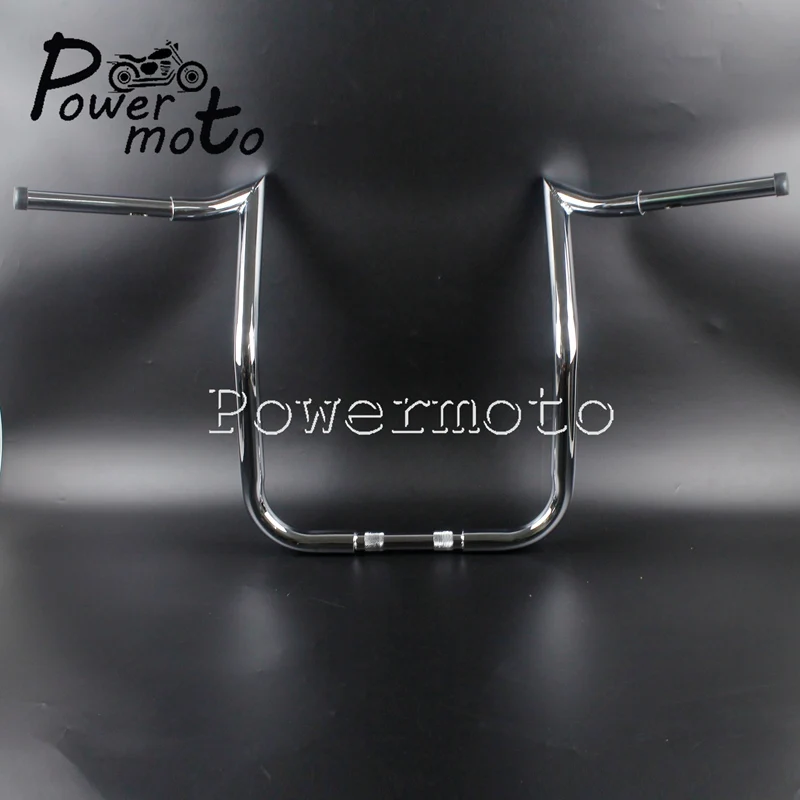 16 &quotRise Chrome Ape вешалка летучая мышь обтекатель 1 1/4&quot руль для 192 up Harley Touring Dressers Baggers