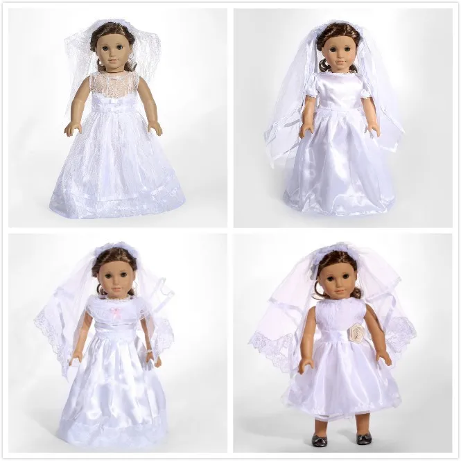 Free-shipping-2015-hot-popular-new-style-18-American-Girl-doll-clothes-Wedding-clothing-baby-gift