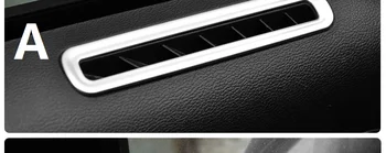 

Fit for Ford Mustang 2016 Door air outlet frame Stainless steel decorative ring RED and sliver color