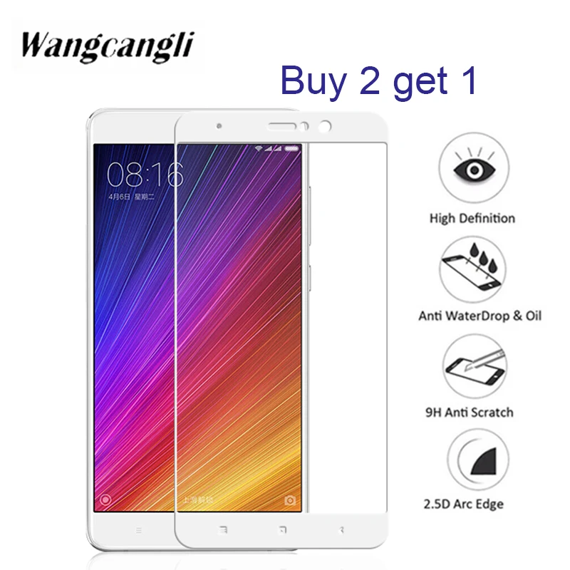 Buy 2 get 1 9H HD for xiaomi 5X 6X 8SE 8 glass full coverage tempered 9 9SE screen protector film | Мобильные телефоны и