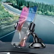 Baseus Универсальный автомобильный держатель телефона для iPhone X 8 7 samsung Gravity Reaction гибкий, для мобильных телефонов держатель для sony Xiaomi