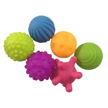 

Fashion 4/6Pcs Children Baby Colorful Hand Catch Ball Touch Massage Outdoor Indoor Toy