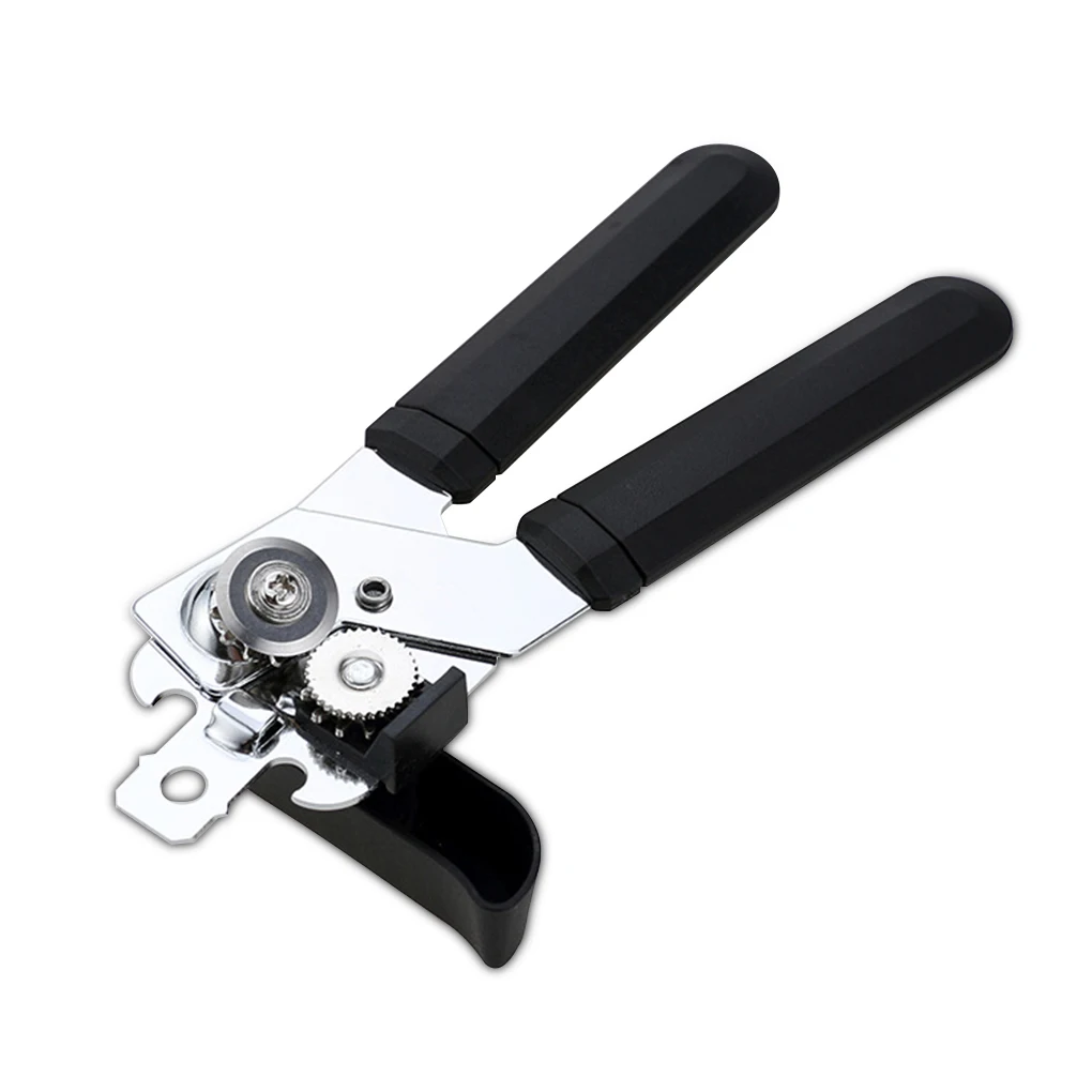 

Household Kitchen Tools Easy Manual Metal Can Opener Professional Effortless Stainless Steel Openers with Turn Knob Canned Bottl