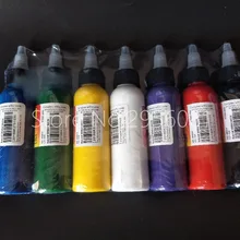 7 шт. чернила татуировки перманентный макияж Пигмент смешанные цвета набор чернил для тату 60 мл(2 унции) тату роспись по телу набор