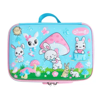 

Kawaii School Pencil Case for Girls Boy Korean 3D Penal Pen Bag Cute Rabbit Password Pencilcase Large Big EVA Penalties Lock Box