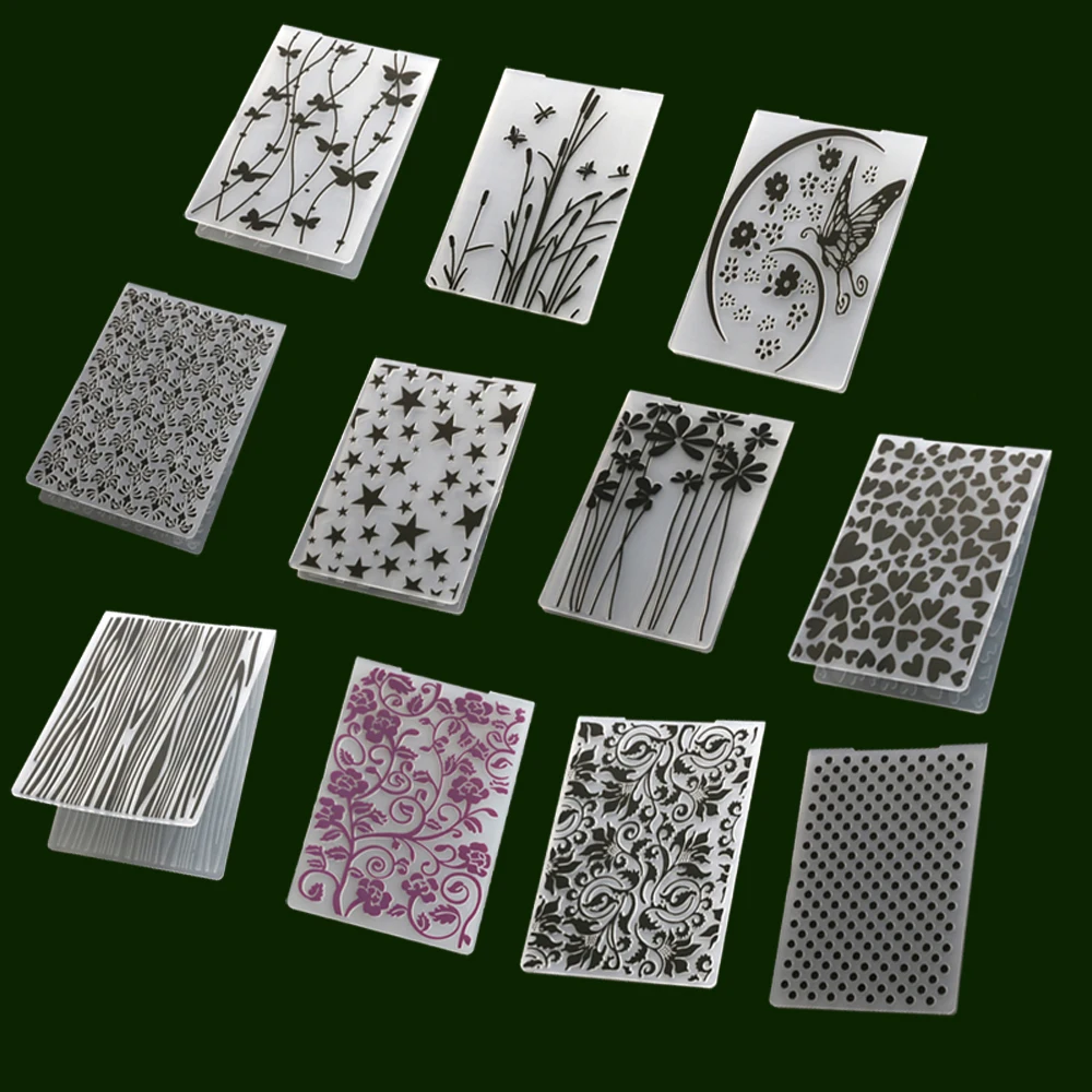

Wildflower Leaves Frame Plastic Embossing Folder Template Cards Making Craft Paper Photo Album DIY Scrapbooking Embossing Folder