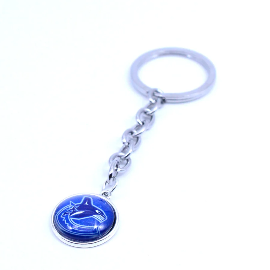 Ice Hockey Keychain NHL Vancouver Canucks Charm Key Chain Car Keyring