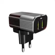 LDNIO A2206 стены Зарядное устройство адаптивной зарядное устройство для дома и путешествий с двойной 2USB быстрой зарядки 2.4A Портативный+ кабель для android-устройств