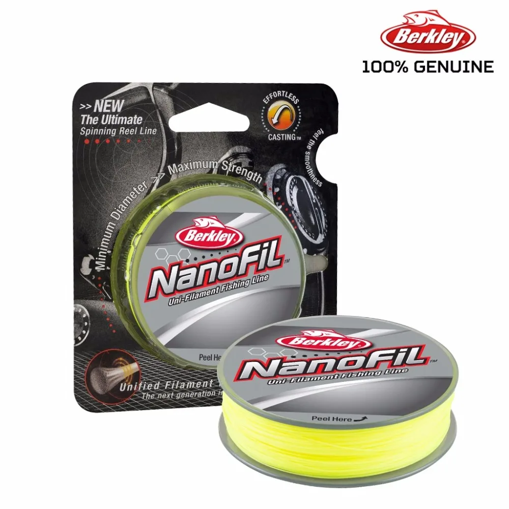 Original Berkley Brand Nanofil 150Yd 137M Fishing Line Hi-Vis Chartreu –  Bargain Bait Box