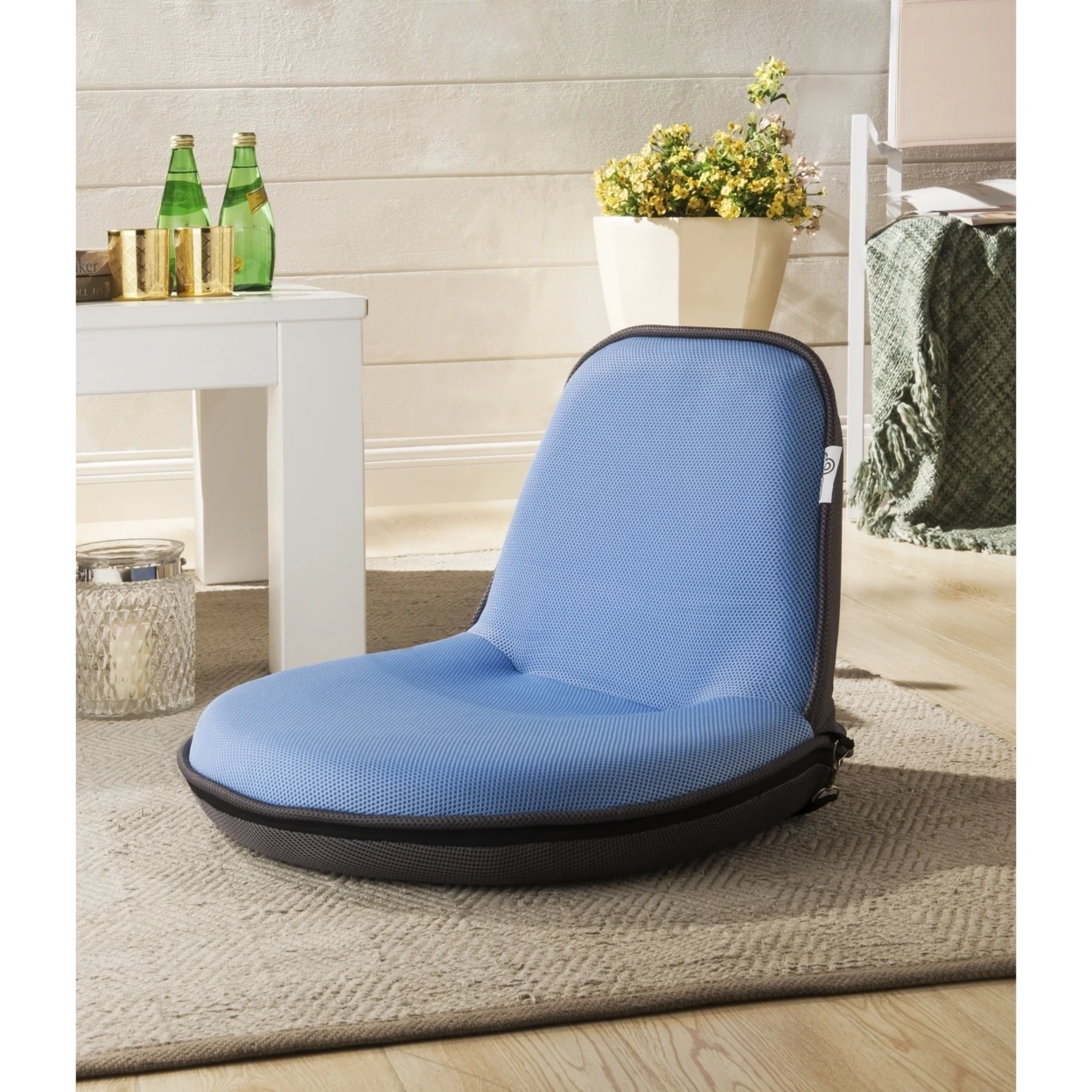 Loungie Quickchair Mesh Floor Chair - Foldable | Portable with Strap | Indoor/Outdoor | by Inspired Home (2)