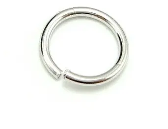 

Genuine Solid sterling sliver finding Accessories 50pcs solid sterling 925 Silver Jump rings Open Ring 1*5.6 mm