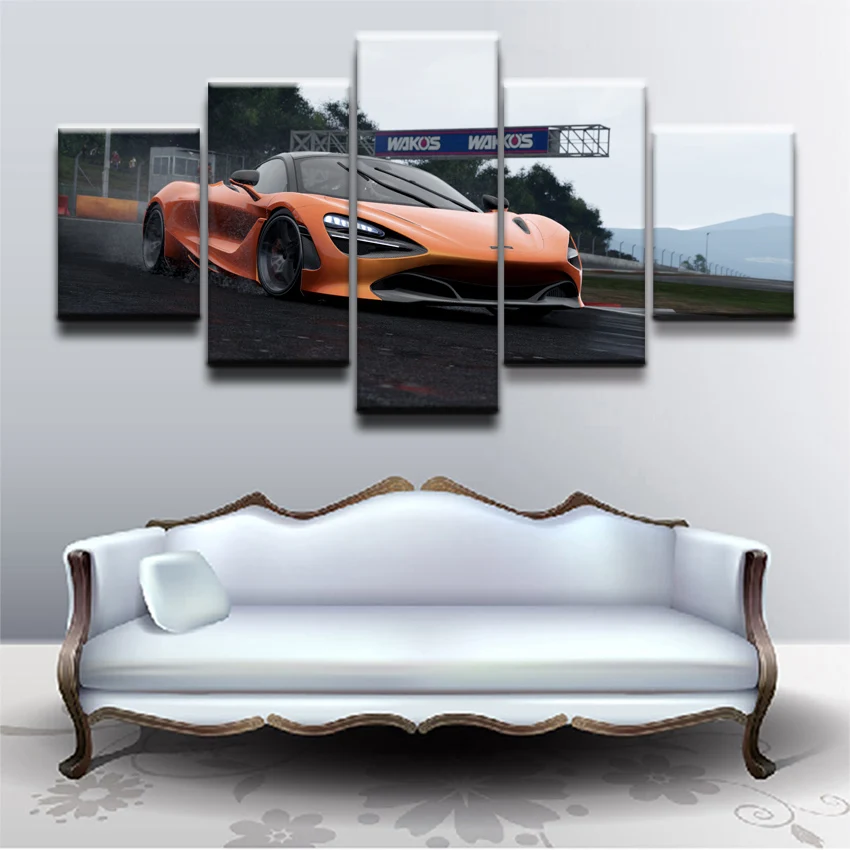 Modular Picture Living Room Wall Art Canvas Sports Car