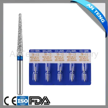 

High Quality A+ 5Pcs Dental Diamond Burs for High Speed Handpiece Medium FG 1.6MM Taper Round End Tapered Flat End Assorted Type