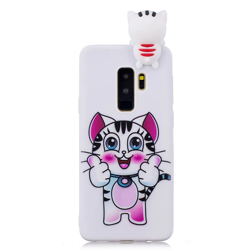 samsung cases cute Phone Case on for Samsung Galaxy S9 Plus S6 S7 Edge S8 Plus Note 8 9 S10 Plus Cover Fundas 3D Dolls Toys Cartoon Soft TPU Cases kawaii samsung cases