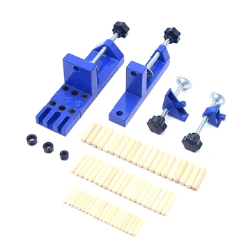 

Woodworking Jig Alloy Pocket Hole Jig Drill Guide Tool 6 8 10Mm Wood Dowel Pin for Furniture Fast Connecting Woodworking Drill