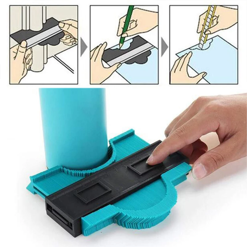 

Plastic Profile Copy Gauge Contour Gauge Duplicator Standard 5" Width Wood Marking Tool Tiling Laminate Tiles General Tools