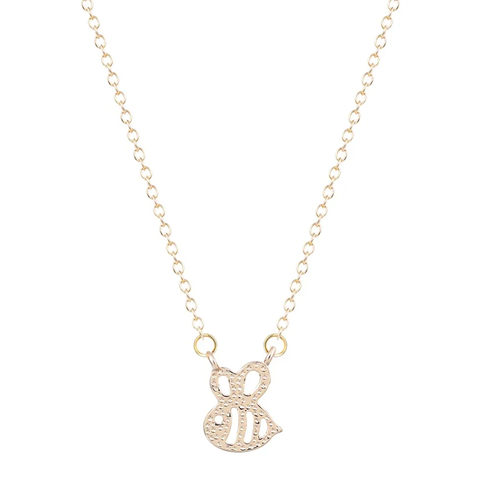 QIAMNI-Bumble-Bee-Shaped-Cute-Insect-Charm-Animal-Necklace-Minimalist-Jewelry-Gift-for-Girls-and-Women
