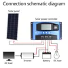 Contrôleur de Charge pour panneaux solaires, 12V/24V, 30/40/50/60/100A, double USB, avec écran LCD ► Photo 1/6