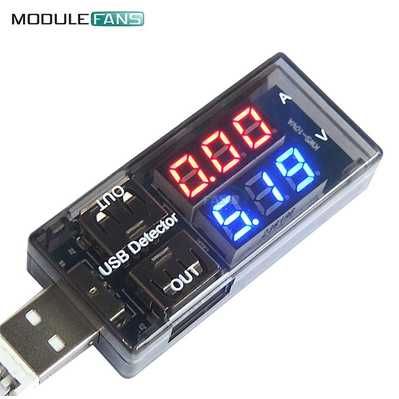 

USB Charger Doctor Current Voltage Charging Detector Battery Tester Volt meter Ammeter Blue Red Digital Led