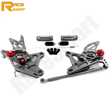 

Motorcycle CNC Adjustable Rearset Rear Footrests Foot Rest Pegs Pedal For KAWASAKI ZX6R ZX636 2005 2006 ZX-6R ZX-636 Accessories