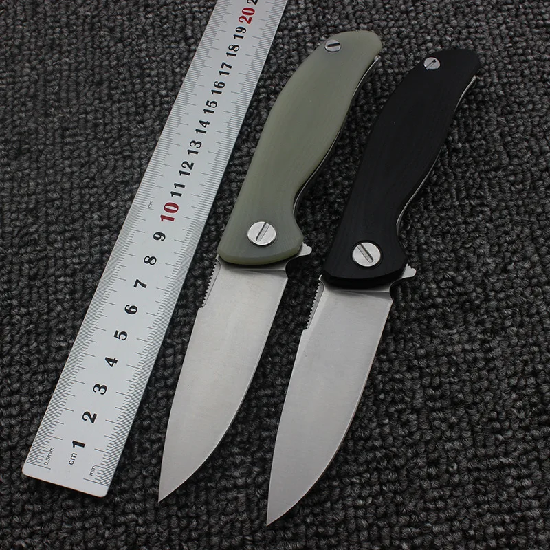 

F3 Folding Knife D2 Blade G10 Handle 57-59HRC Ball Bearing Camping Survival Tactical Utility Knives Pocket Collection EDC tool