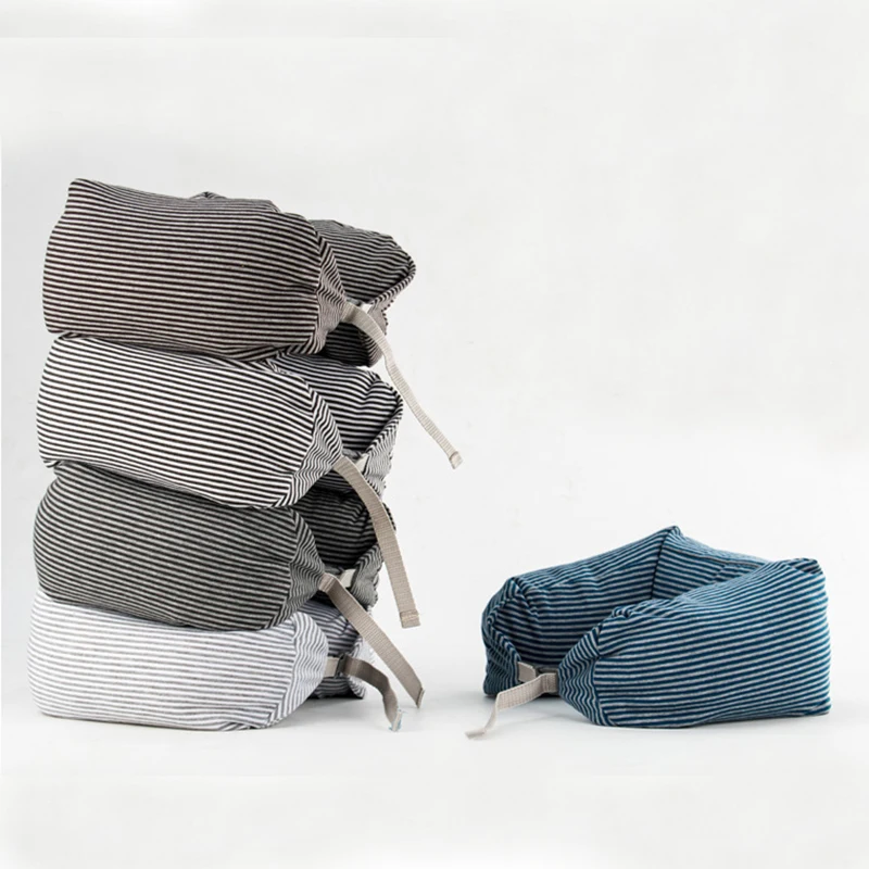 

U Shaped Travel Pillow Nanoparticles Neck Pillow Neck Support Head Rest Cushion for Airplane Foam particles Pillow for travel