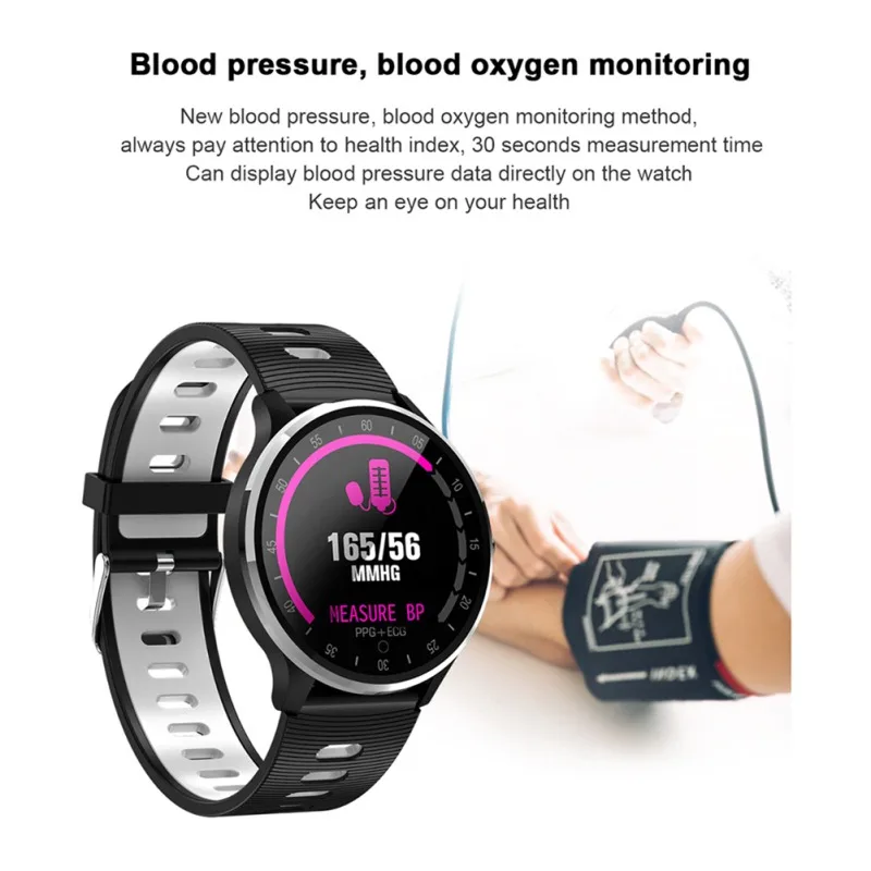 New Wristband ECG PPG Smart Band Smart Bracelet Fitness Wristband With Heart Rate Blood Pressure for Old People