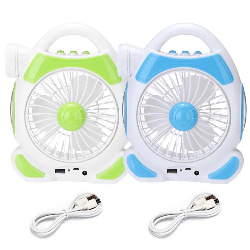 Rechargeable USB Fan Lamp Emergency Lamp Flashlight Dropship 6.23in