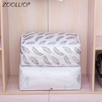 Fashion hot 2018 Household Items Storage Bags Organizer Clothes Quilt Finishing Dust Bag Quilts pouch