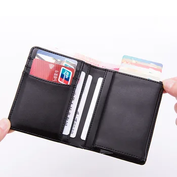 

BYCOBECY Vintage Men Wallet Genuine Leather Male Multifunctional Cowhide Male Purse Coin Pocket Photo Card Holder Short Wallets