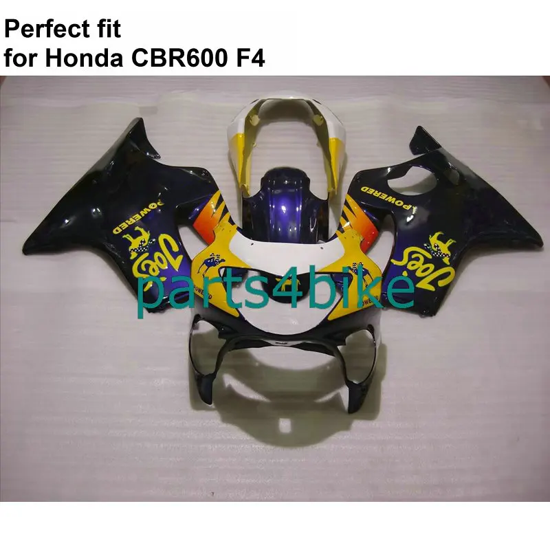 100% подходит инъекции Обтекатели для Honda CBR600 F4 обтекатель комплект 1999 2000 белого и
