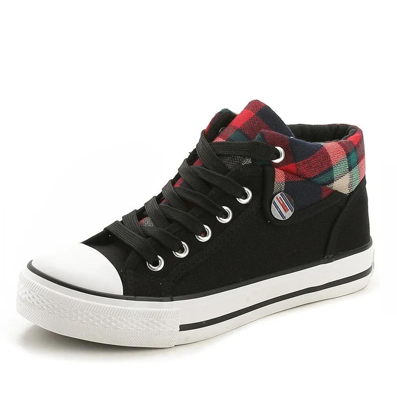 

Black Canvas Shoes Womens Shoes Women Sneakers Spring New Korean Wild Lace Up Shoes Women Shoes Woman Trainers Zapatos De Mujer