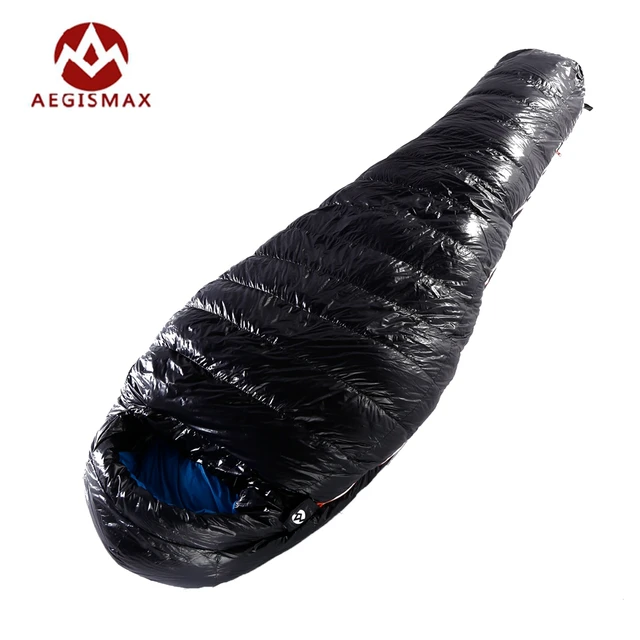 Aegismax Lengthened White Goose Down Thicken Mummy Sleeping Bag Cold Aegismax Lengthened White Goose Down Thicken Mummy Sleeping Bag Cold Winter Ultralight Baffle Design Camping Splicing