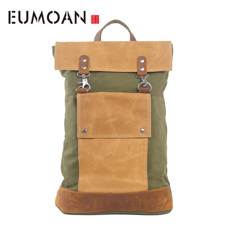 

EUMOAN Fashion bag, male college students hundred with the trend of British style shoulder bag, women's canvas backpack bag