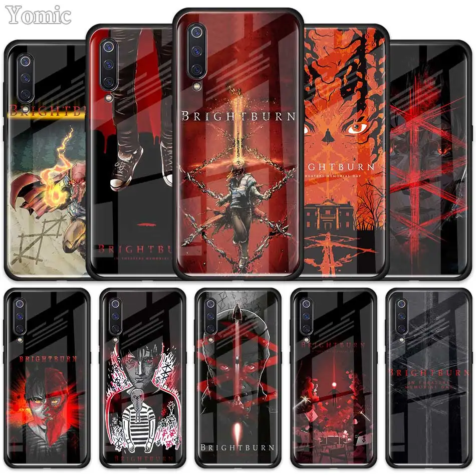 

Brightburn Tempered Glass Case for Xiaomi Redmi Note 7 6 Pro K20 Pro Redmi 7 Mi 9 Cell Mobile Phone Cases Cover Coque