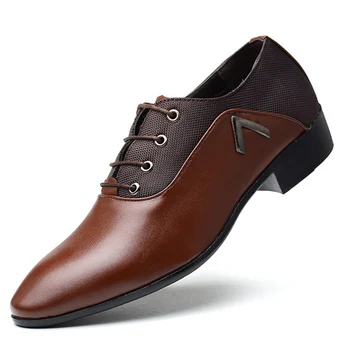 

Casual Business Men's Leather Shoes Dress Shoes Pointed Breathable Shoes Extra Large Size Casual Shoes Concise Fashion Shoes