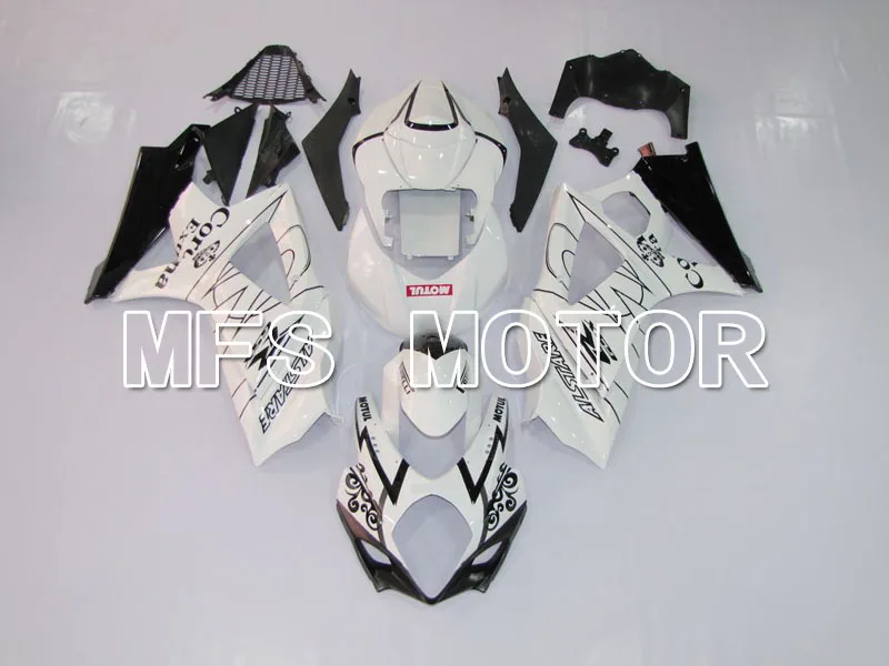

For Suzuki GSXR 1000 K7 2007 2008 Injection ABS Fairing Kits GSXR1000 K7 07 08 - Corona - White/Black