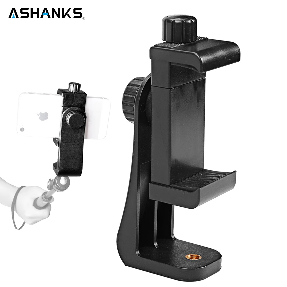 ASHANKS Smartphone Tripod Mount 1/4'' Screw Aluminum Metal Universal