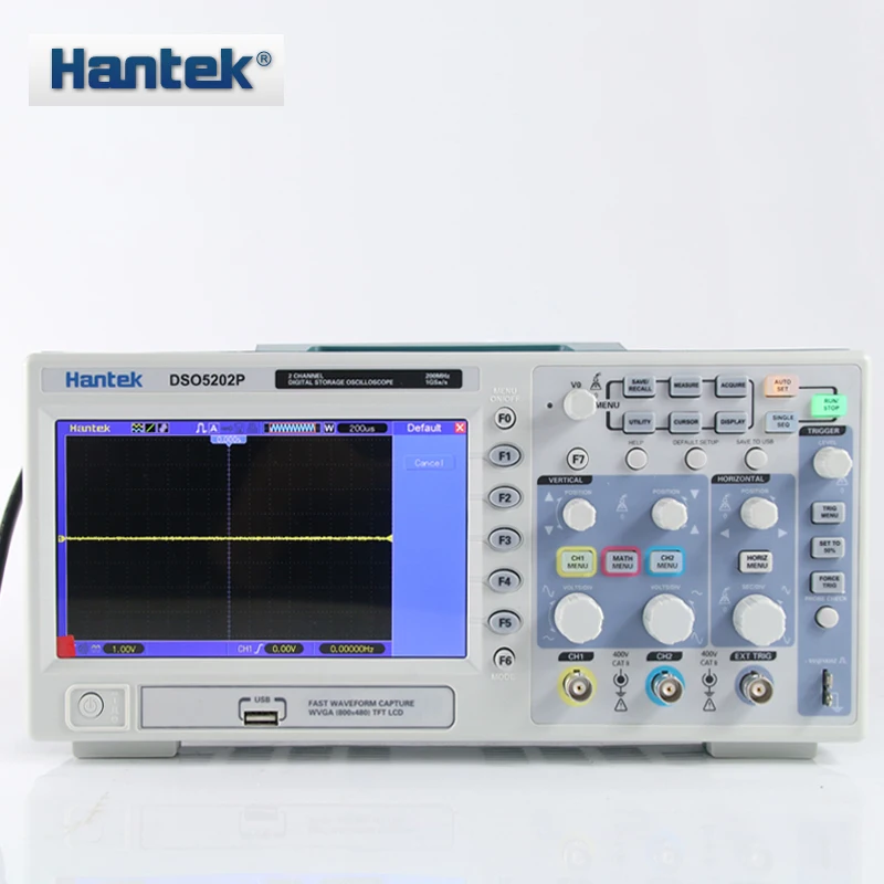 Цифровой осциллограф Hantek DSO5202P Портативный 2 канальный портативный с полосой