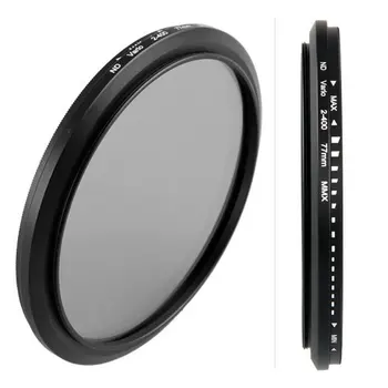 

5x New Hot 77mm Neutraldichtefilter Fader ND Filter variable Graufilter ND2-ND400