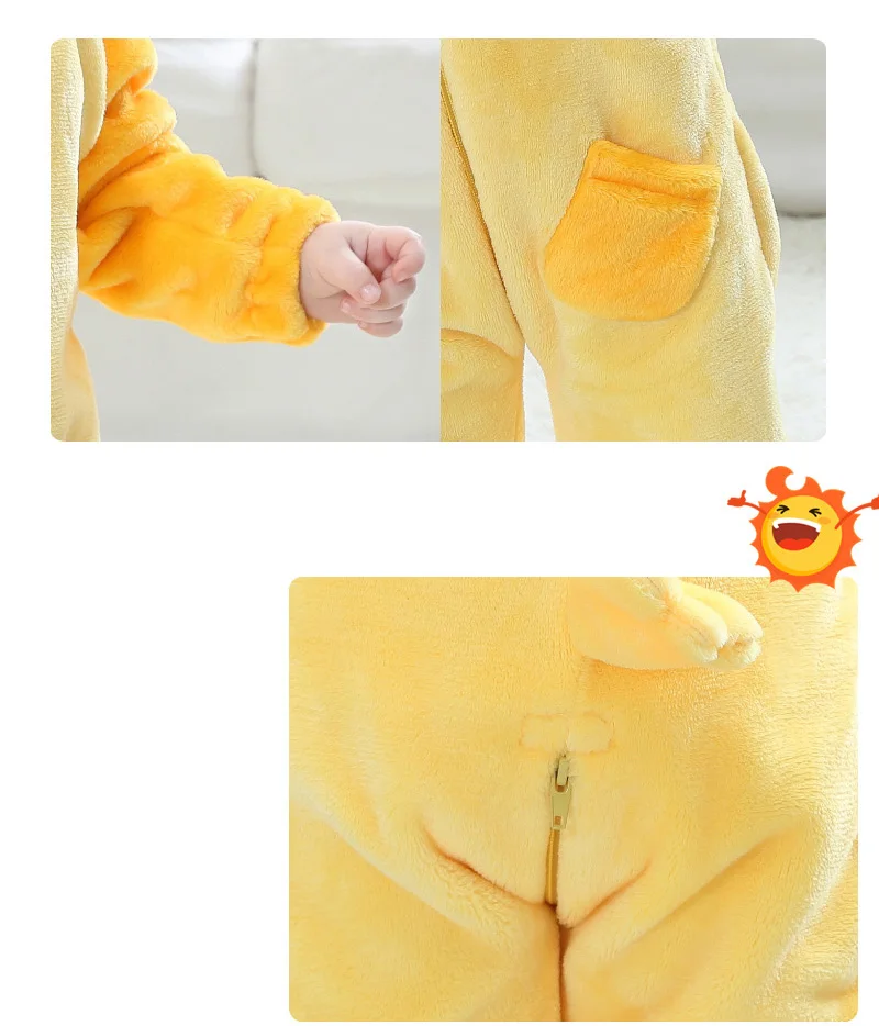 Baby Pokemon Kigurumi Pajamas Clothing Newborn Infant Romper Onesie Animal Anime Costume Outfit Hooded Winter Jumpsuit