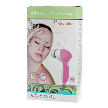 

8 in 1 Face Facial Cleansing Brush Spa Skin Care Massage Exfoliator Clean