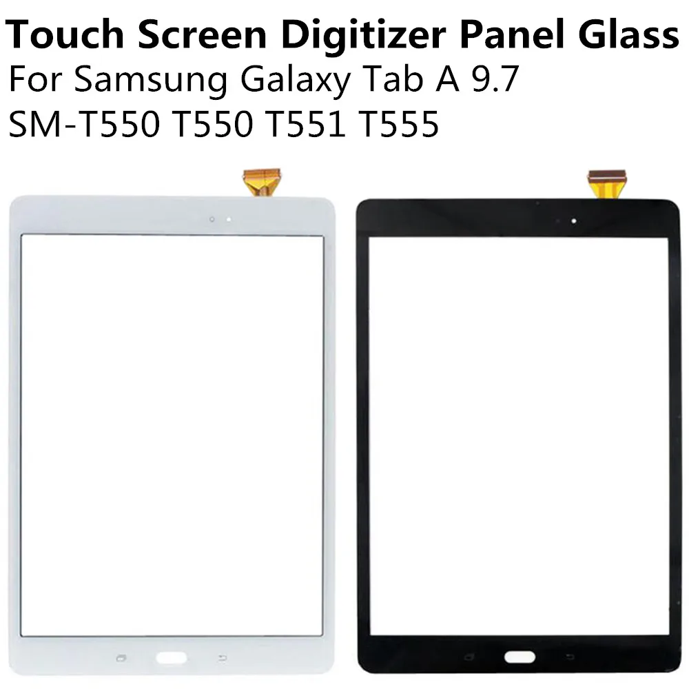 Black White Touch Screen Digitizer Panel Glass Lens For Samsung Galaxy Tab A 9 7 SM
