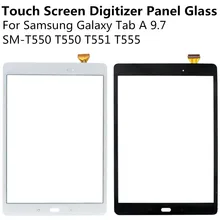 Black White Touch Screen Digitizer Panel Glass Lens For Samsung Galaxy Tab A 9.7 SM-T550 T550 T551 T555 Replacement Repair Part