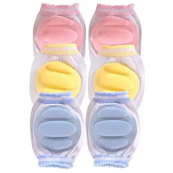 

Hot! Newborn Baby Safety Crawling Elbow Cushion Toddlers Knee Pads Protector Pink and Yellow New Sale